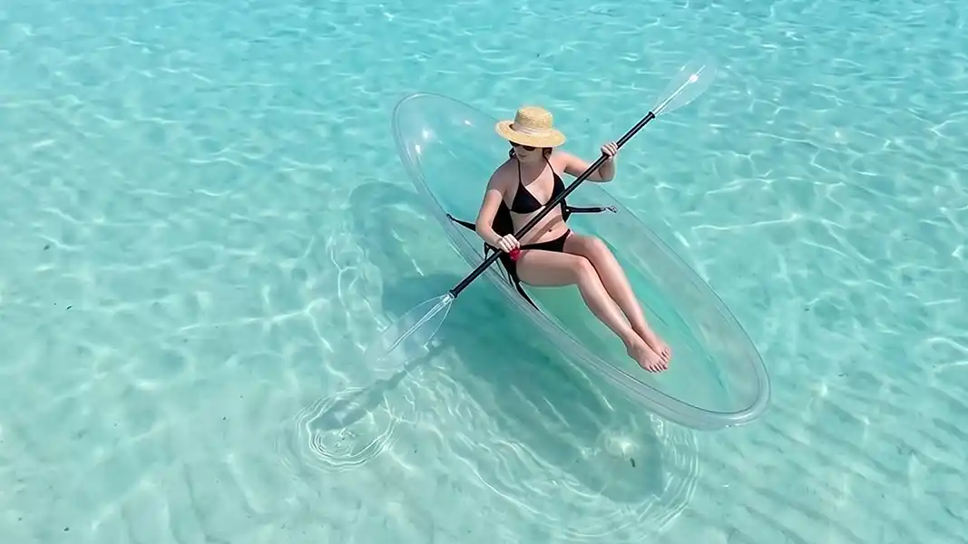 Kayaking in the Celebes Sea in the Tun Sakaran Marine Park